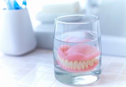 Dentures soaking in water in Goodlettsville