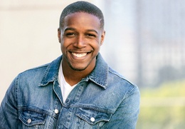 Man smiling after dental checkup