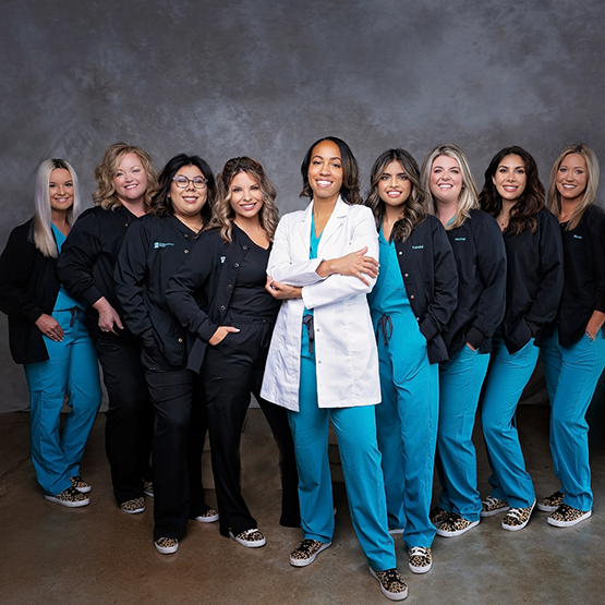 Smiling dentist and dental team members at Goodlettsville Smiles