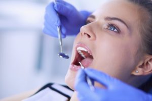 young woman at a dental checkup in Goodlettsville 