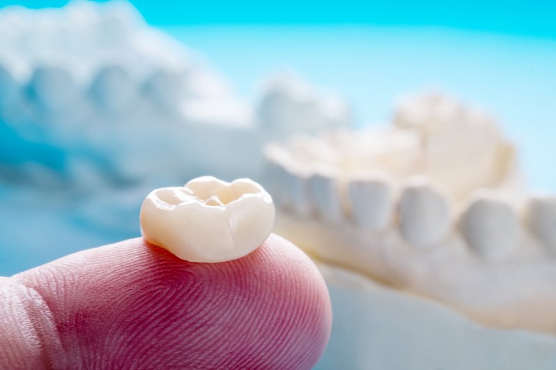 3D illustration of a dental crown